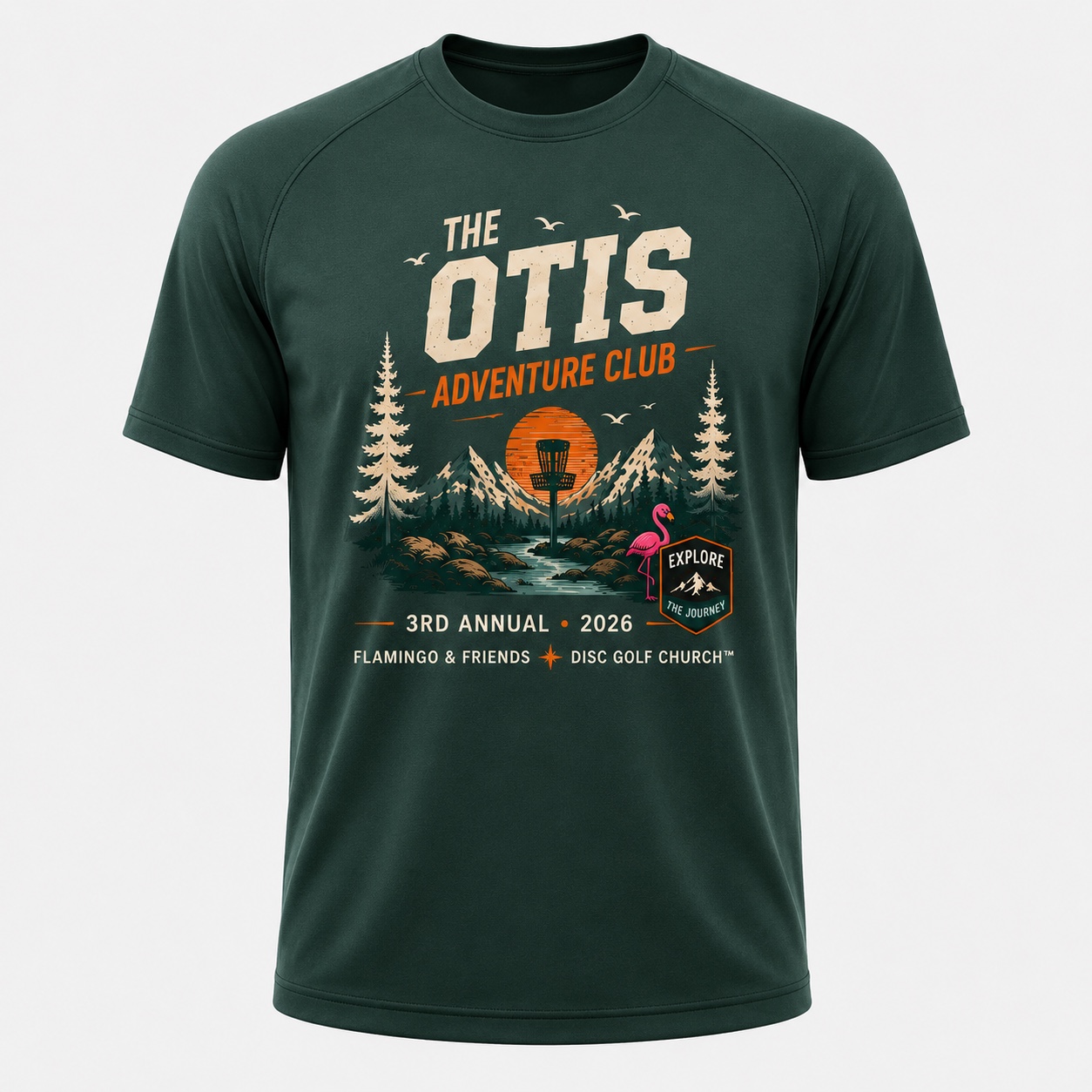 Front of The Otis Adventure Club short-sleeve performance T-shirt
