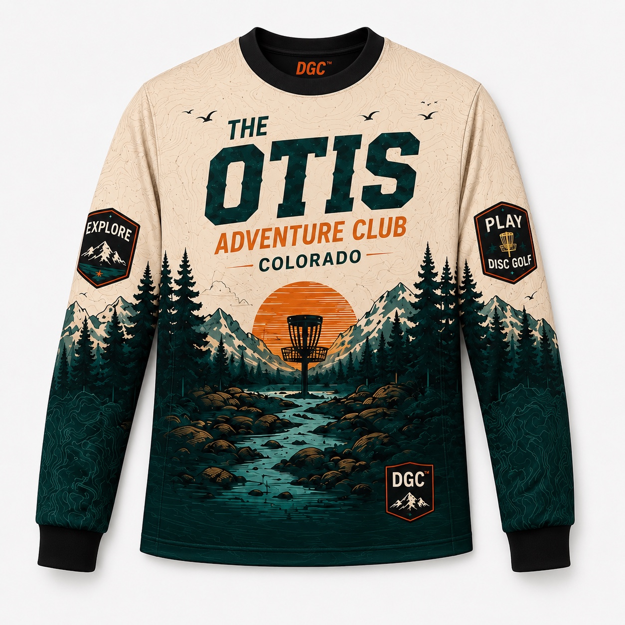 Front of The Otis limited long-sleeve performance jersey