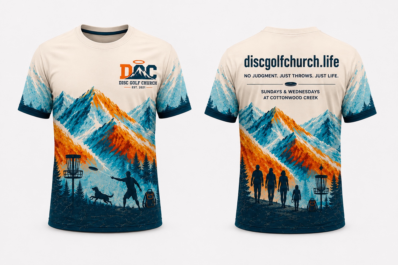 Front and back of the High Country performance jersey