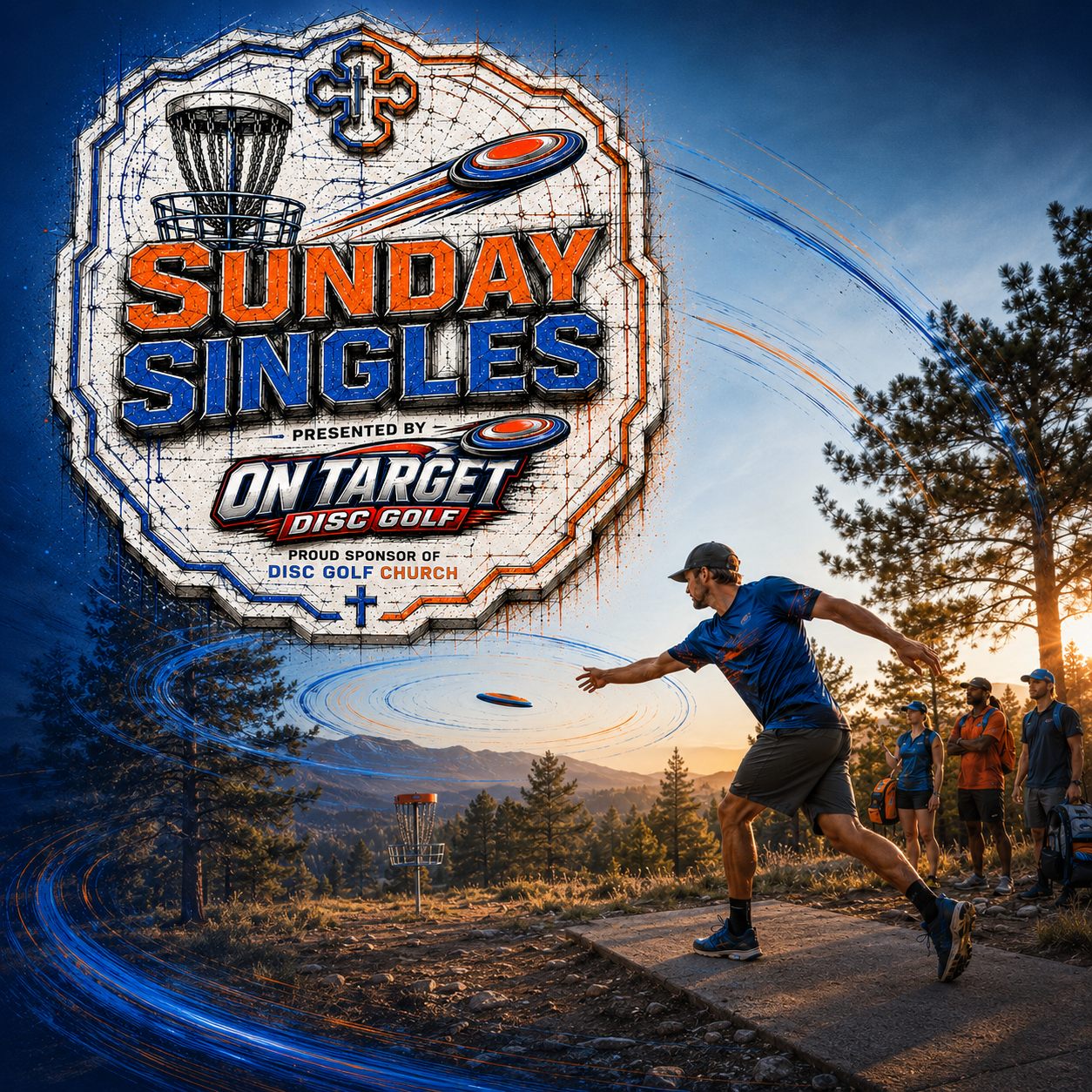 Disc Golf Church Sunday services presented by On Target Disc Golf